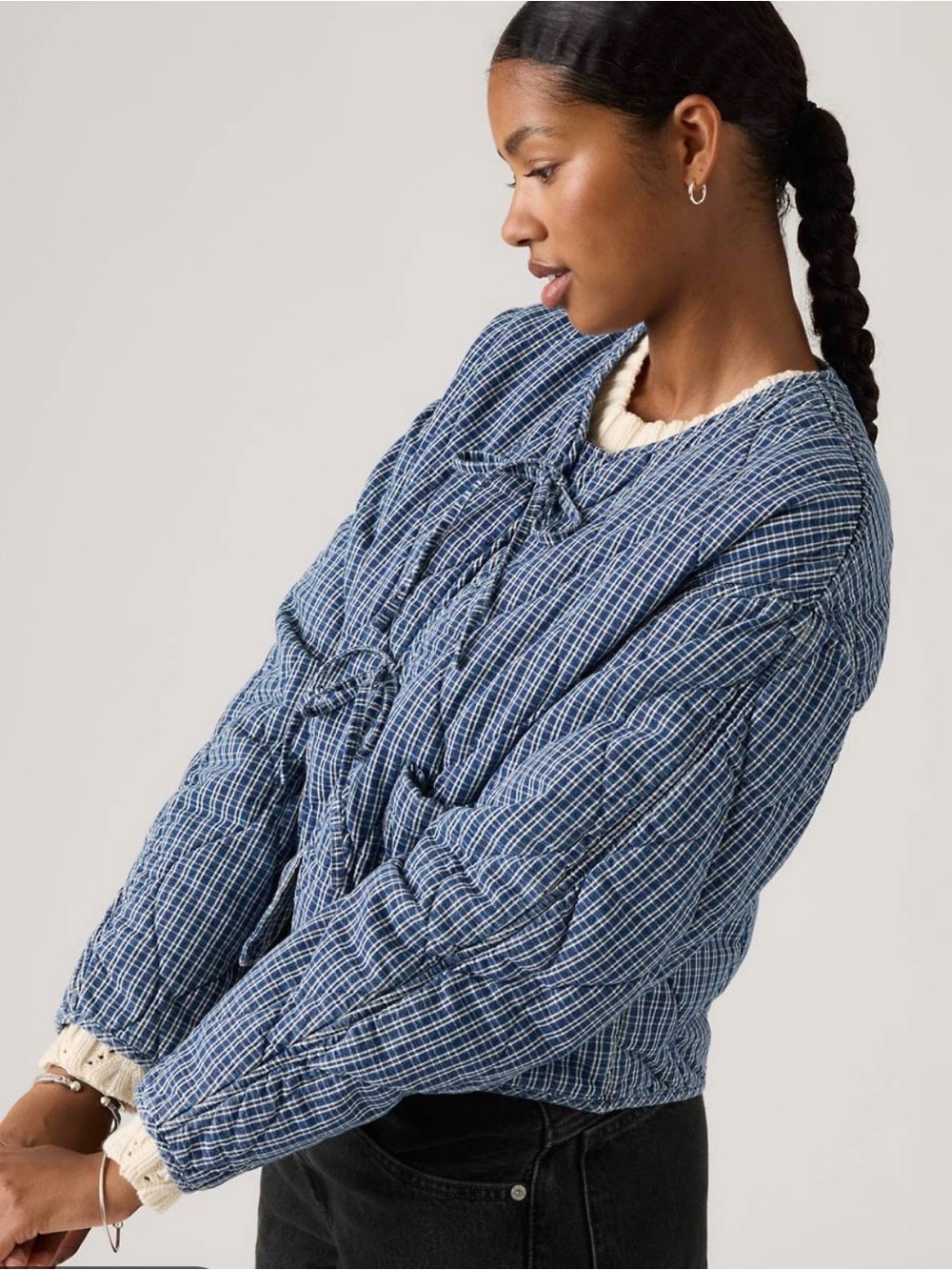 NWT Women’s Levi’s Rue Liner Jacket Medium Wash Size XS